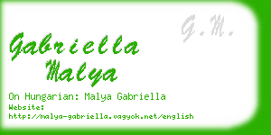 gabriella malya business card